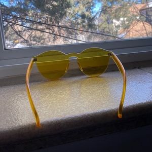yellow trendy sunglasses